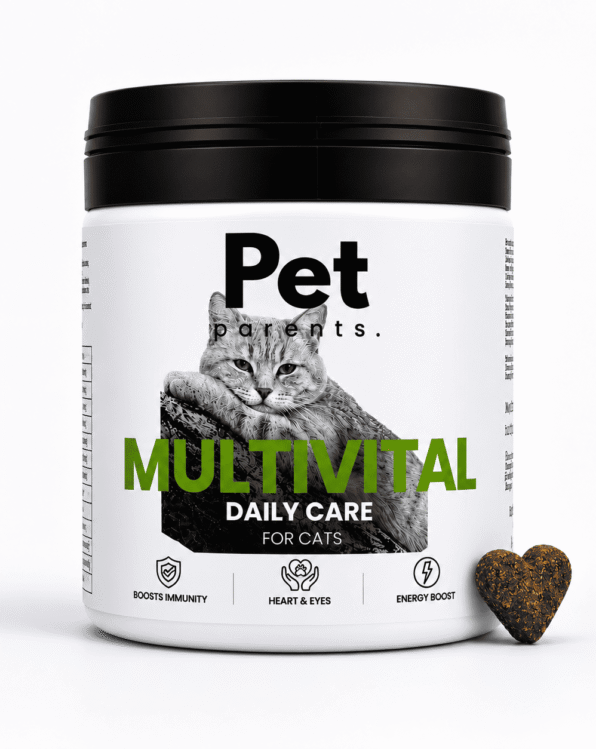 PET PARENTS Cat Multivital – suplement dla kota w formie smaczków wspierający codzienną witalność i dobre samopoczucie